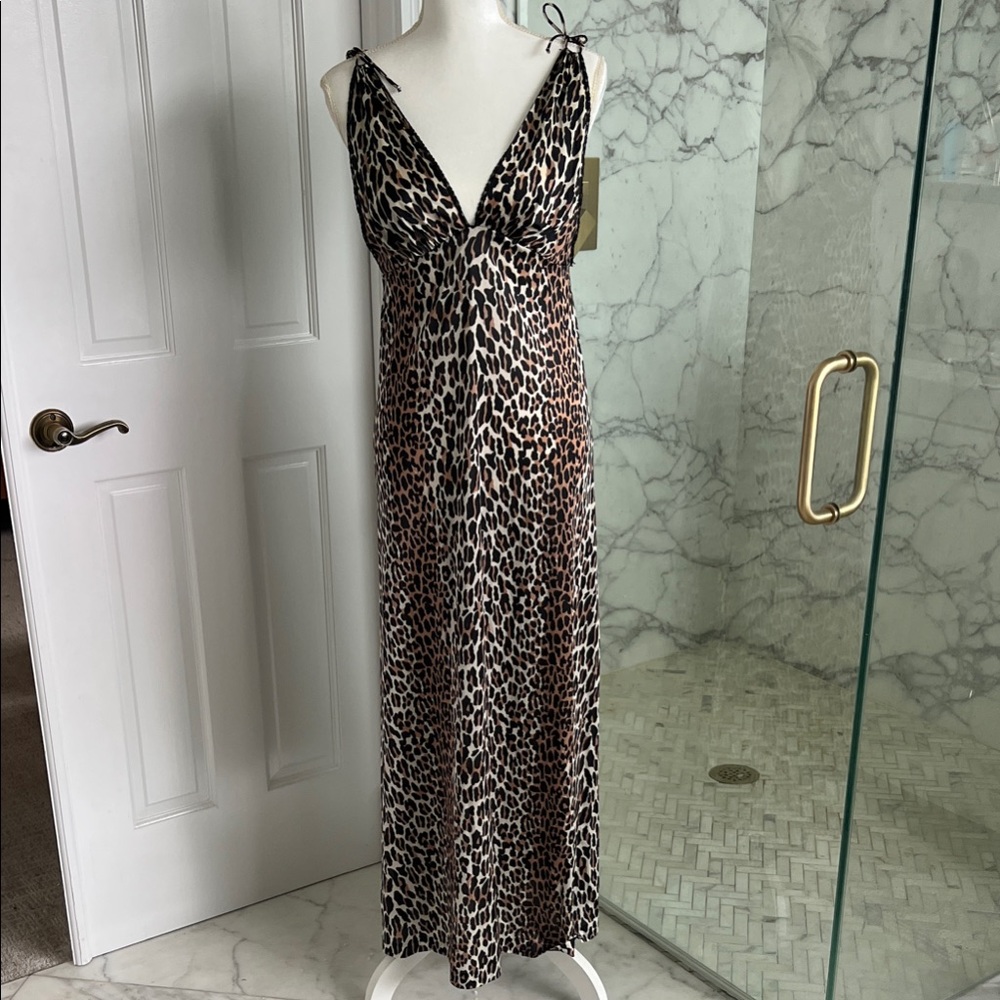 Gorgeous Vintage Vanity Fair Leopard‎ Print Dress/dressing gown